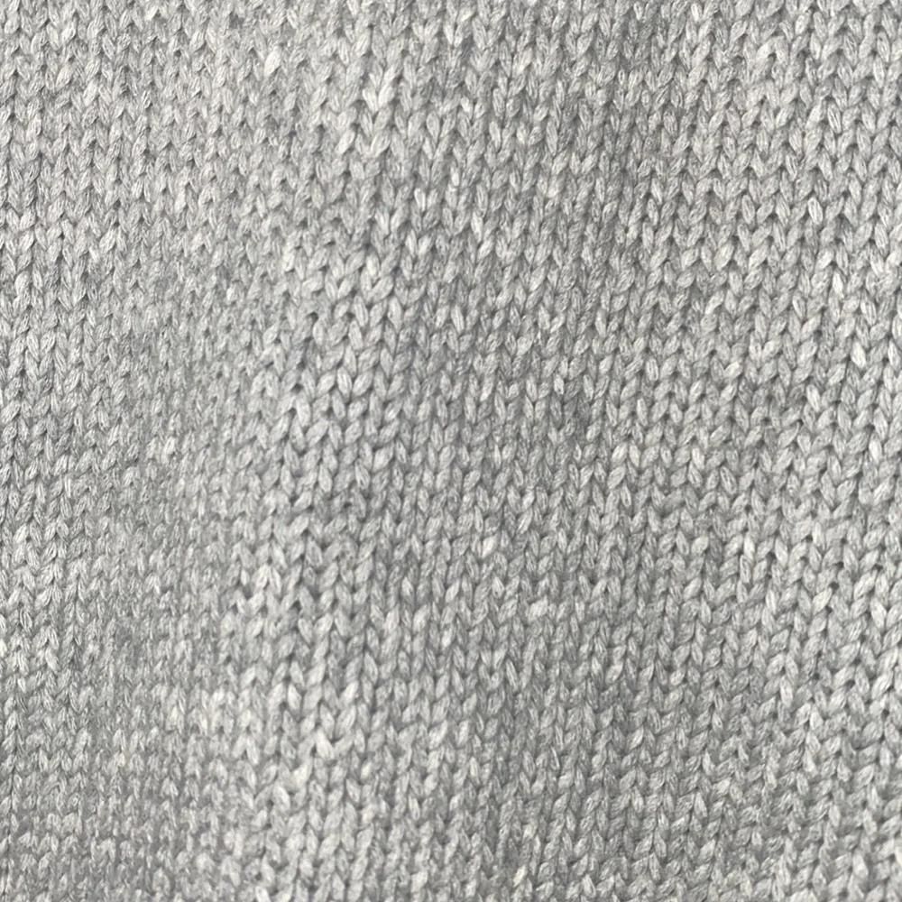 Free People cropped sweater heathered gray grey long sleeve scoop neck pullover - Picture 3 of 5